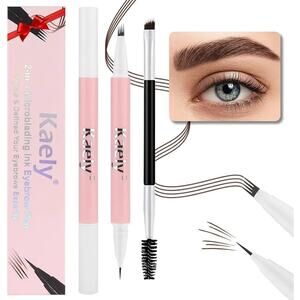 Kaely Brown Microblading Eyebrow Pencil, 2-in-1 Magic Eyebrow Pencil...